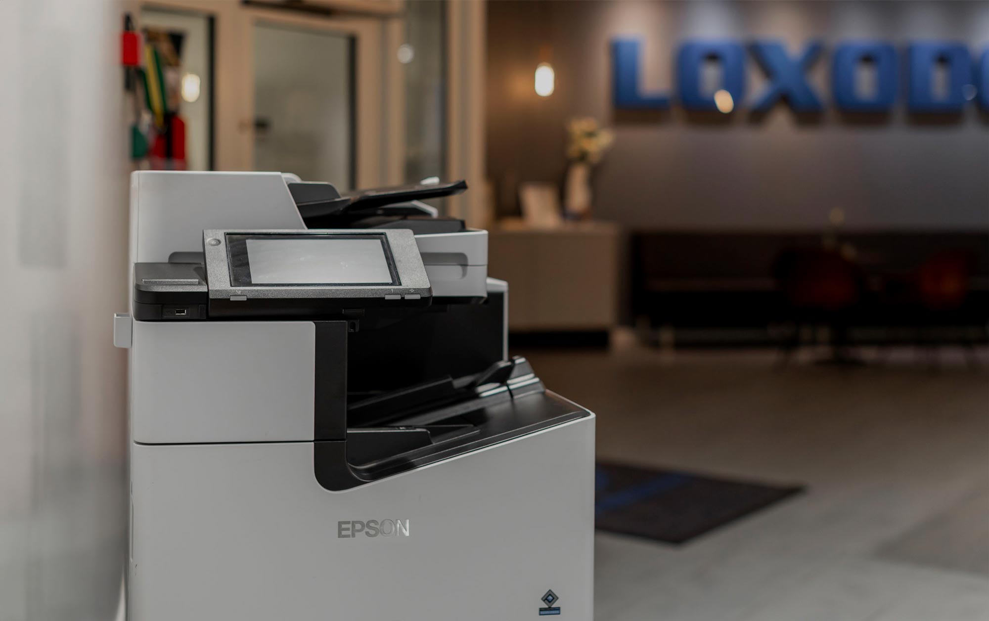 En stor kopieringsmaskin